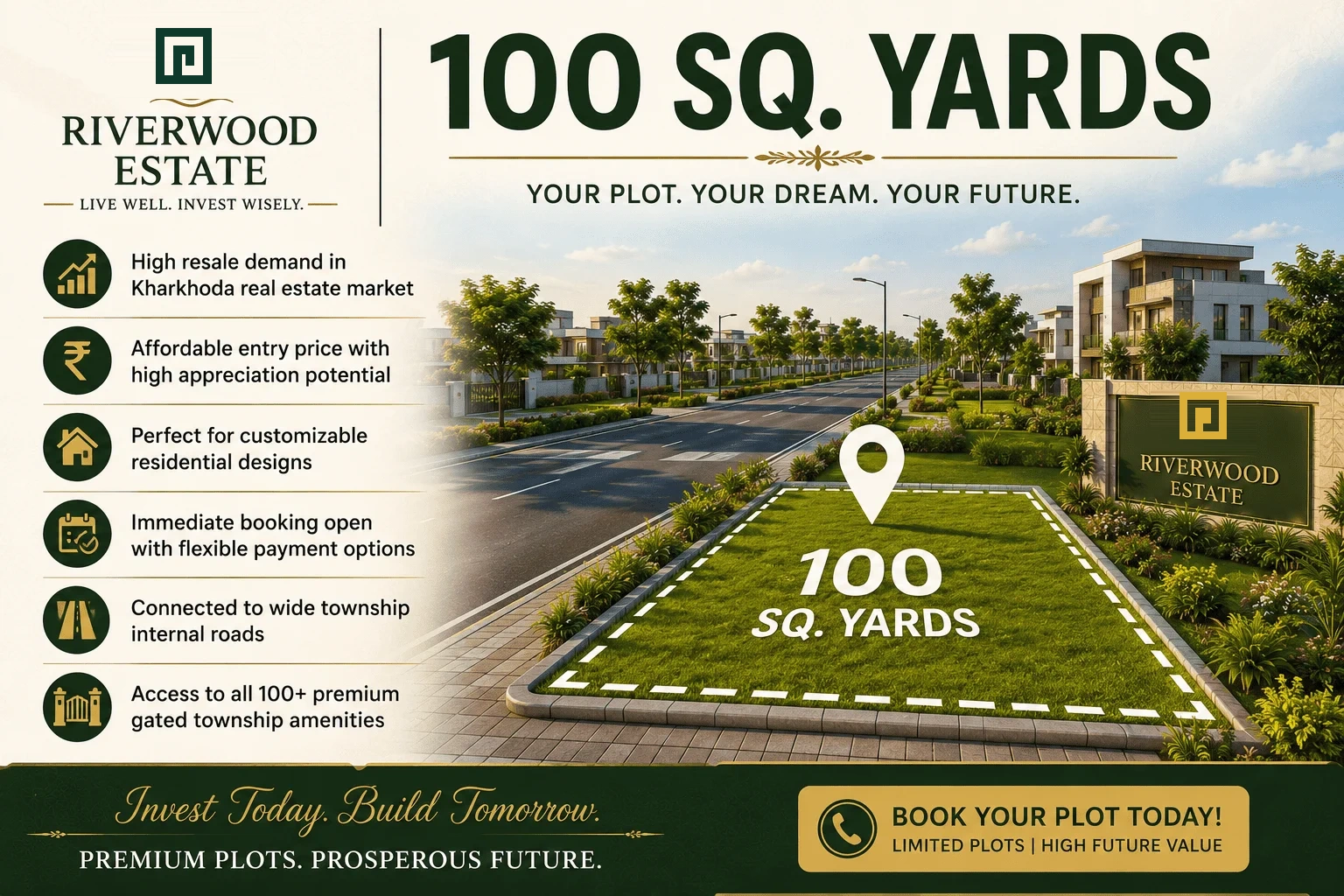 100 Sq Yards Plot Layout