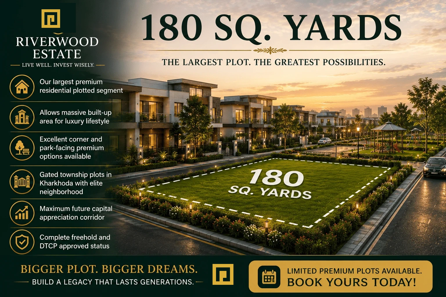 180 Sq Yards Plot Layout